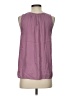Monday Fun 100% Polyester Purple Sleeveless Blouse Size S - photo 2