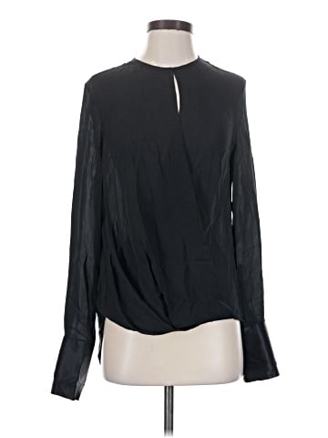 Rag & Bone Long Sleeve Silk Top (view 1)