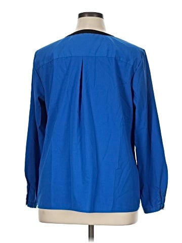 NY Collection Long Sleeve Blouse (view 2)