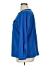 NY Collection Color Block Blue Long Sleeve Blouse Size XL - photo 5