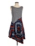 Maeve Graphic Gray Casual Dress Size M - photo 1