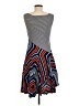 Maeve Graphic Gray Casual Dress Size M - photo 2