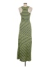 Soprano Stripes Green Casual Dress Size M - photo 2