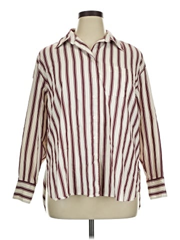 Lane Bryant Long Sleeve Button-Down Shirt (view 1)