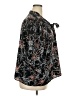 Adrienne Vittadini 100% Polyester Print Black 3/4 Sleeve Blouse Size 2X - photo 4