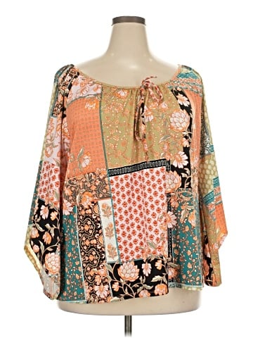Tacera 3/4 Sleeve Blouse (view 1)