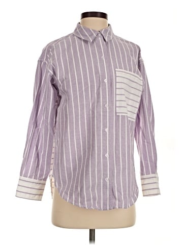 Maeve Long Sleeve Button-Down Shirt (view 1)