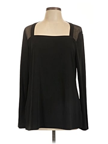 American Glamour by Badgley Mischka Long Sleeve T-Shirt (view 1)