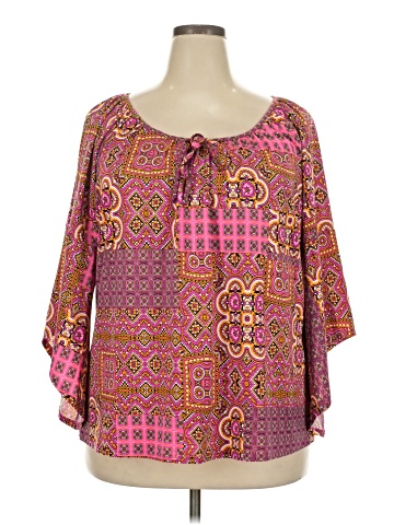 Tacera 3/4 Sleeve Blouse (view 1)