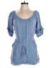 Soprano 100% Rayon Blue Romper Size M - photo 1