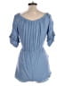 Soprano 100% Rayon Blue Romper Size M - photo 2