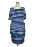 Connected Apparel Blue Casual Dress Size 18 - photo 1