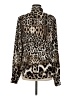 Just Cavalli 100% Polyester Animal Print Brown Tan Long Sleeve Blouse Size M (estimated) - photo 2