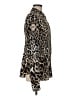 Just Cavalli 100% Polyester Animal Print Brown Tan Long Sleeve Blouse Size M (estimated) - photo 4