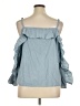 It's Blue 3/4 Sleeve Blouse Size XL - photo 2