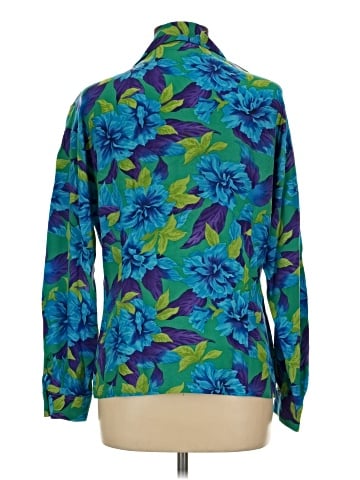 Dana Buchman Long Sleeve Silk Top (view 2)