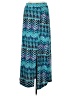 Jonathan Martin Chevron-herringbone Blue Casual Skirt Size M - photo 1