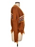 No Comment Stripes Brown Pullover Sweater Size L - photo 4