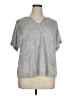Dept222 Gray Short Sleeve Top Size 1X - photo 1