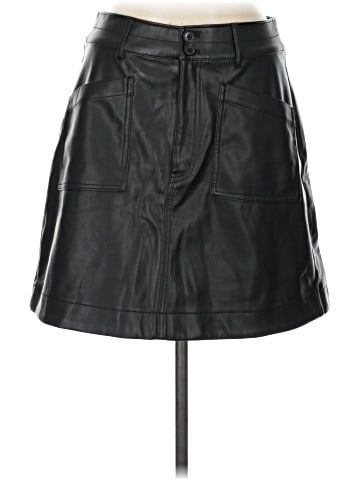 Madewell Vegan Leather A-Line Mini Skirt (view 1)