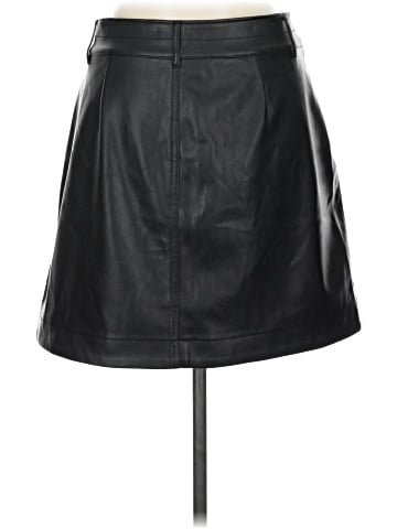 Madewell Vegan Leather A-Line Mini Skirt (view 2)