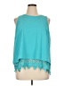 Skye's The Limit 100% Polyester Teal Sleeveless Blouse Size XL - photo 1