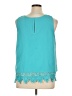 Skye's The Limit 100% Polyester Teal Sleeveless Blouse Size XL - photo 2