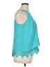 Skye's The Limit 100% Polyester Teal Sleeveless Blouse Size XL - photo 4