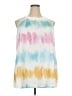 BLOOMCHIC Tie-dye White Sleeveless Blouse Size 18 - photo 1