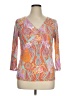 Chaps Orange 3/4 Sleeve Top Size XL - photo 1