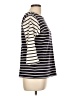 L.L.Bean 100% Cotton Stripes Blue Black Pullover Sweater Size L - photo 4