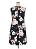 Perceptions Floral Black Casual Dress Size 18 - photo 2