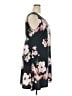 Perceptions Floral Black Casual Dress Size 18 - photo 4