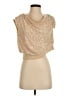 Unbranded 100% Polyester Gold Sleeveless Top Size S - photo 1