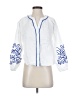 Magaschoni 100% Cotton White 3/4 Sleeve Blouse Size S - photo 1