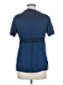 BCBGMAXAZRIA Blue Short Sleeve Silk Top Size M - photo 2