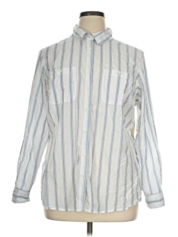 St. John's Bay Long Sleeve Button-Down Shirt (view 1)
