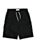 Free Planet 100% Cotton Solid Black Cargo Shorts Size 10 - photo 1