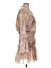 Boston Proper 100% Polyester Pink Tan Cocktail Dress Size L - photo 4
