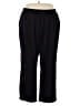 Woman Within 100% Polyester Solid Black Casual Pants Size 30W - photo 1
