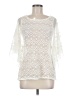 Madison Ivory 3/4 Sleeve Blouse Size M - photo 1