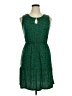 En Focus Studio Polka Dots Green Casual Dress Size 14 - photo 1
