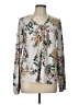 Hem & Thread Floral Ivory Long Sleeve Blouse Size L - photo 1