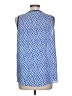 THML 100% Polyester Blue Sleeveless Blouse Size L - photo 2