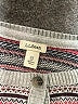 L.L.Bean Fair Isle Gray Cardigan Size XS - photo 7