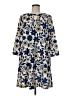 Sami + Dani Print Blue Casual Dress Size M - photo 1