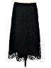 Garnet Hill 100% Polyester Polka Dots Black Formal Skirt Size 6 - photo 1
