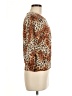 Boston Proper Animal Print Brown Long Sleeve Turtleneck Size M - photo 4