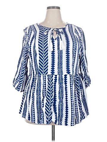 BLOOMCHIC 3/4 Sleeve Blouse (view 1)