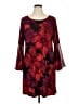 MSK Print Burgundy Cocktail Dress Size 1X - photo 1